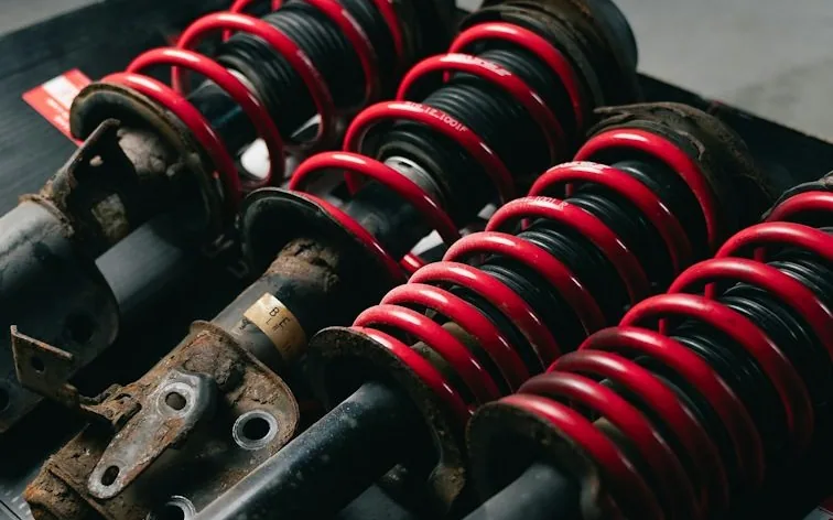 worn suspension or brake parts