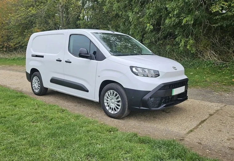 a van being serviced